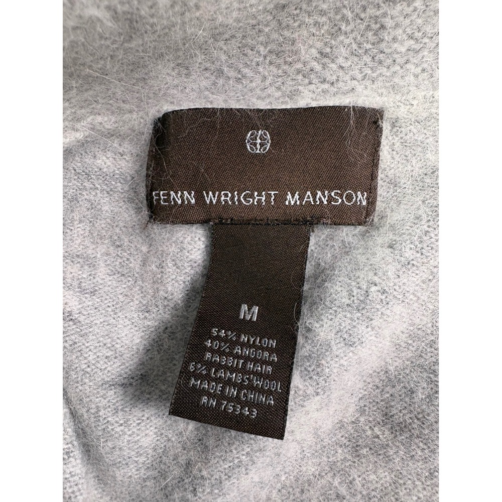 Fenn Wright Manson Sweater Womens M Wool Angora Shawl Collar Preppy Academia - Picture 3 of 6